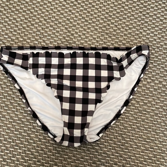 Loft Beach Gingham Ruched Halter Tankini Top & Bottom - Picture 4 of 7
